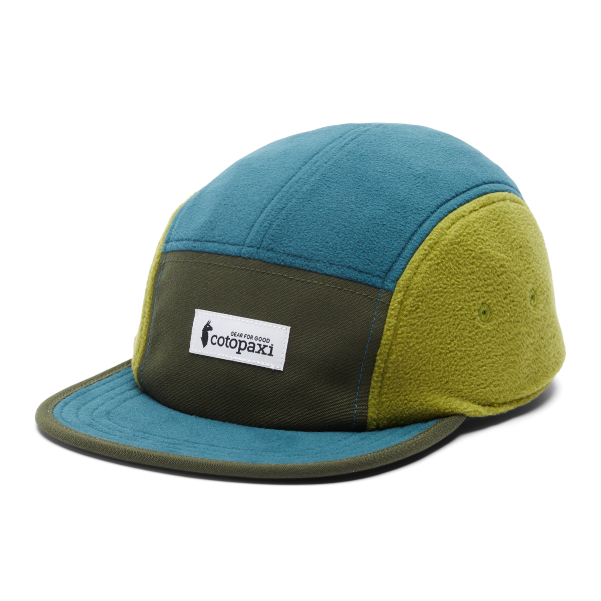 Fleece 5-Panel Hat, Woods/Abyss, Detail