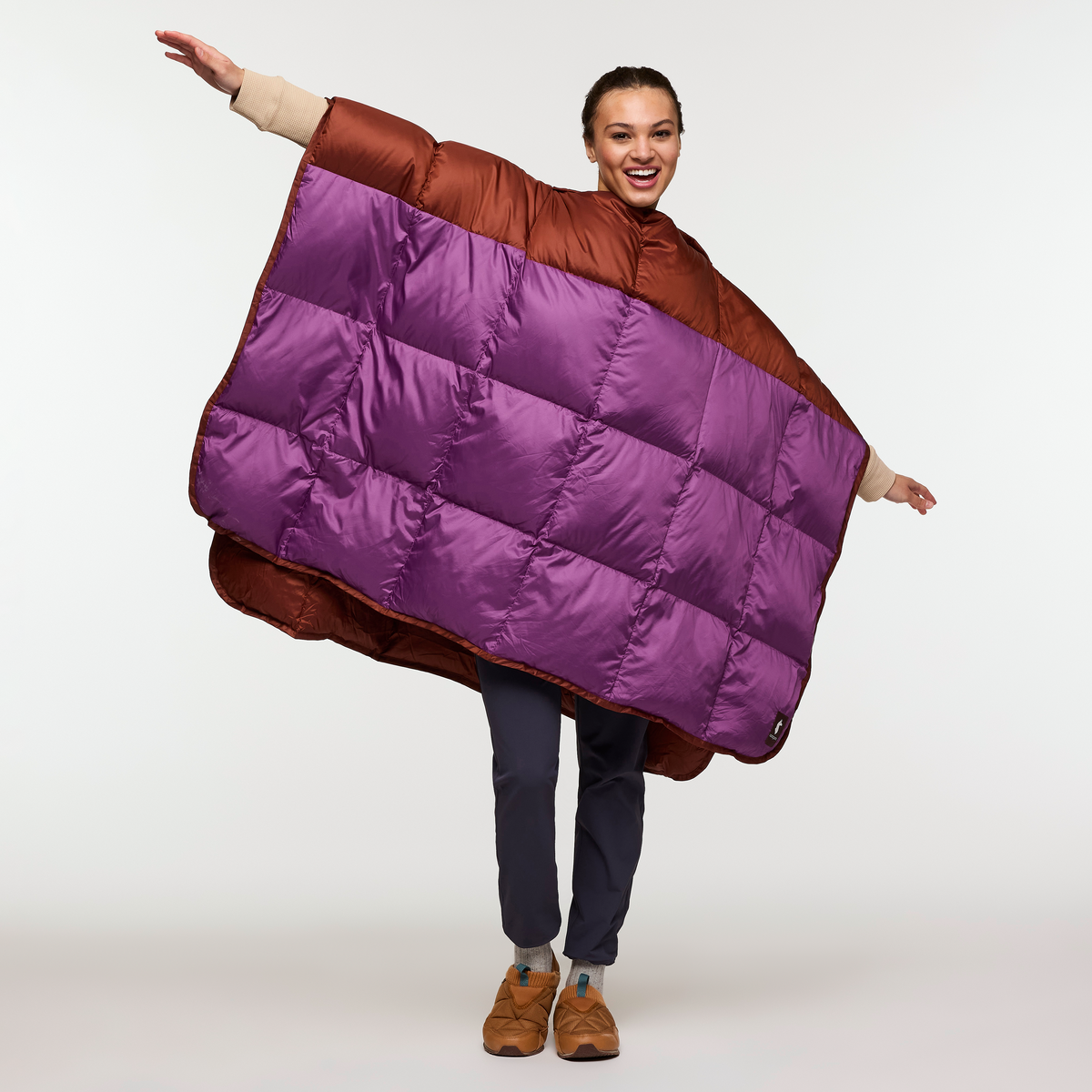 Fuego Down Blanket - Single, Chestnut Stripes