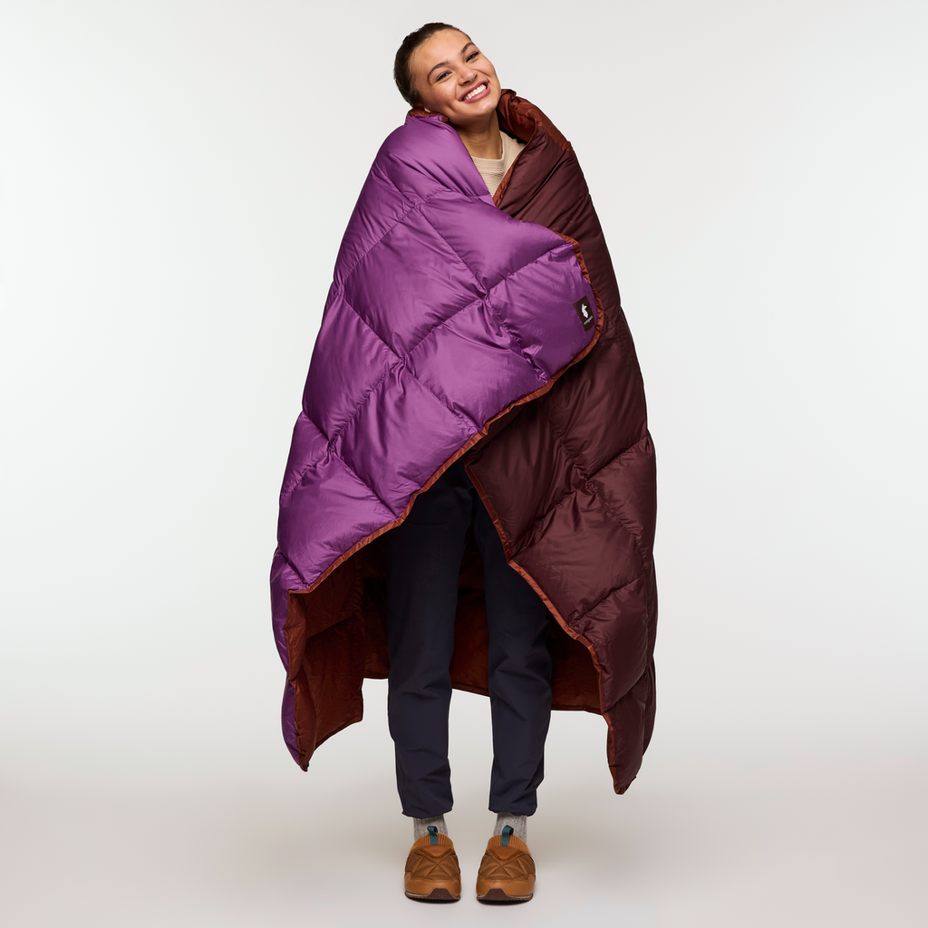 Fuego Down Blanket - Single, Chestnut Stripes