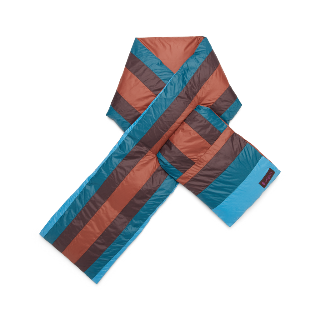 Fuego Down Scarf, Rusty Stripes, Detail