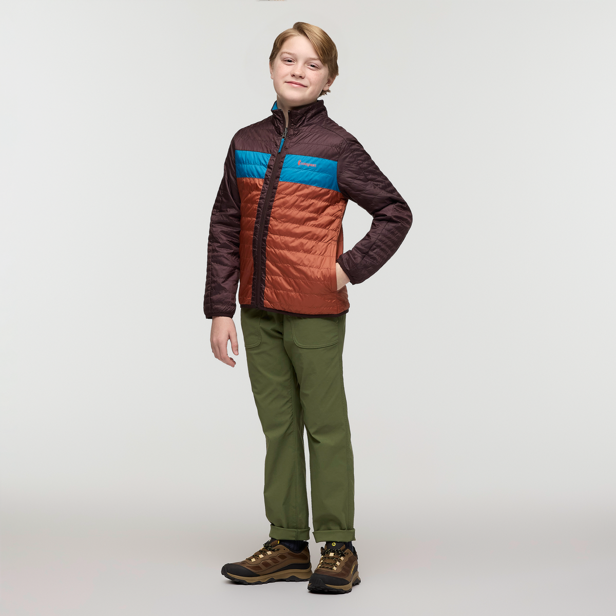 Capa Insulated Jacket - Kids', Coffee/Rusty, Model Dax