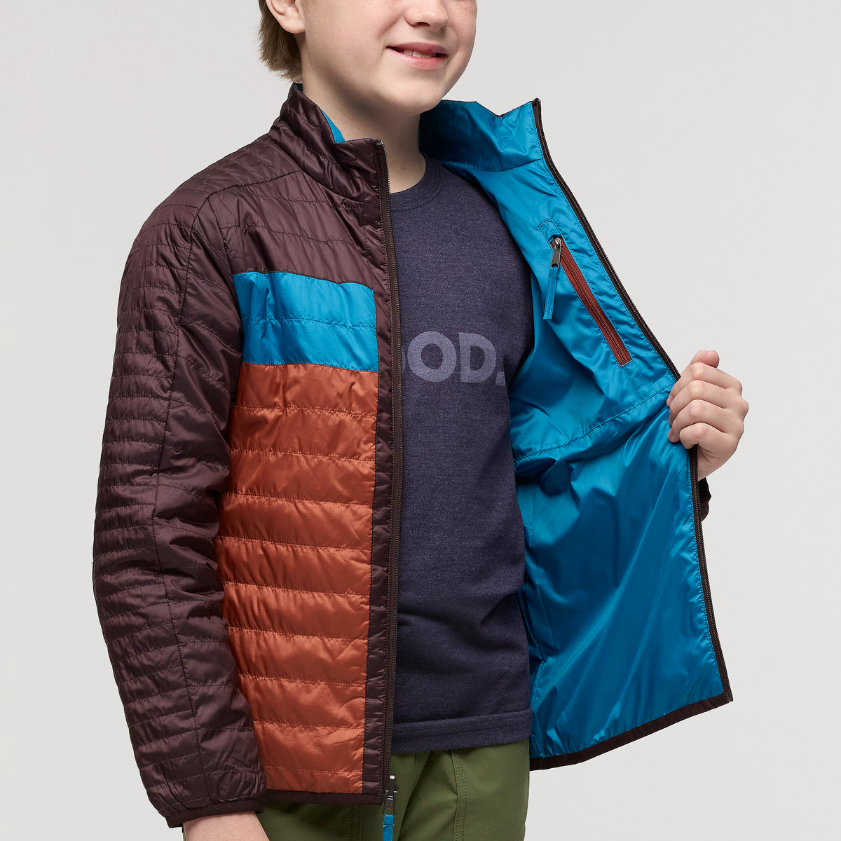 Capa Insulated Jacket - Kids', Coffee/Rusty, Model Dax