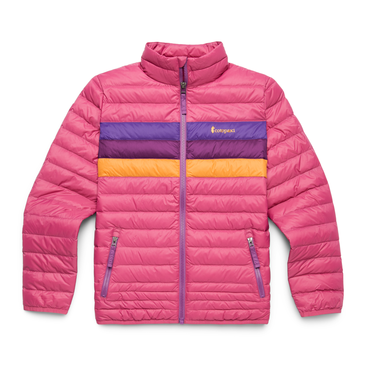 Fuego Down Jacket - Kids', Sangria Stripes