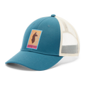 Llama Map Trucker Hat, Abyss, Detail