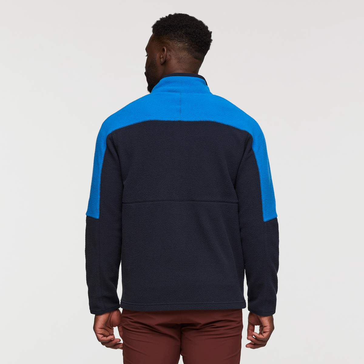 Abrazo Fleece Full-Zip Jacket - Men's, Atlantic/Carbon, Model Kirk