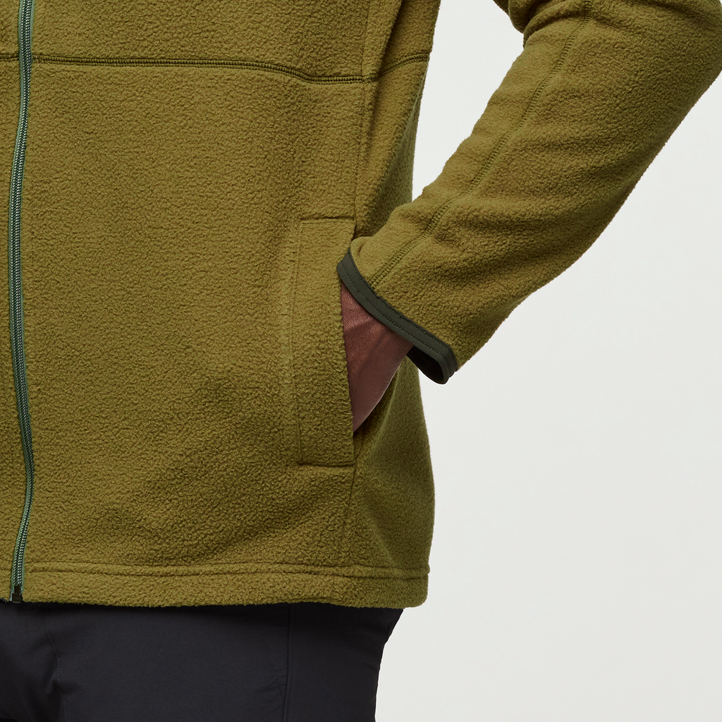 Abrazo Fleece Full-Zip Jacket - Men's, Woods/Live Oak, Model Kirk