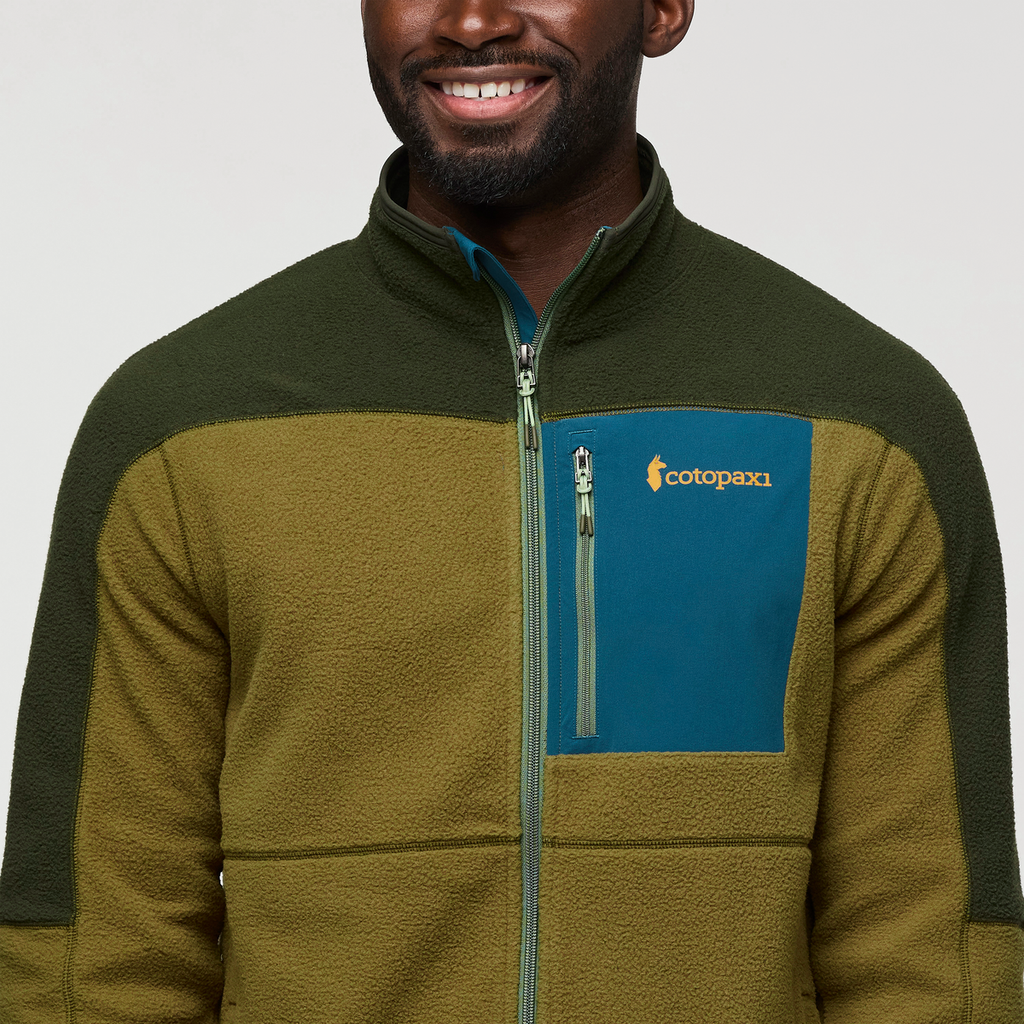 Abrazo Fleece Full-Zip Jacket - Men's, Woods/Live Oak, Model Kirk