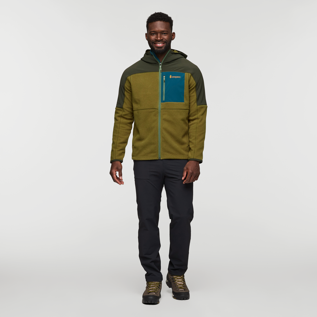 Abrazo Hooded Full-Zip Fleece Jacket - Men's, Woods/LIve Oak, Model Kirk