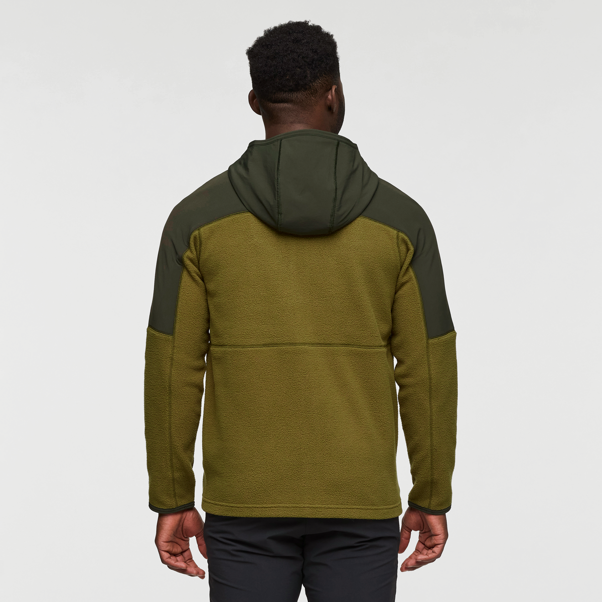 Abrazo Hooded Full-Zip Fleece Jacket - Men's, Woods/LIve Oak, Model Kirk