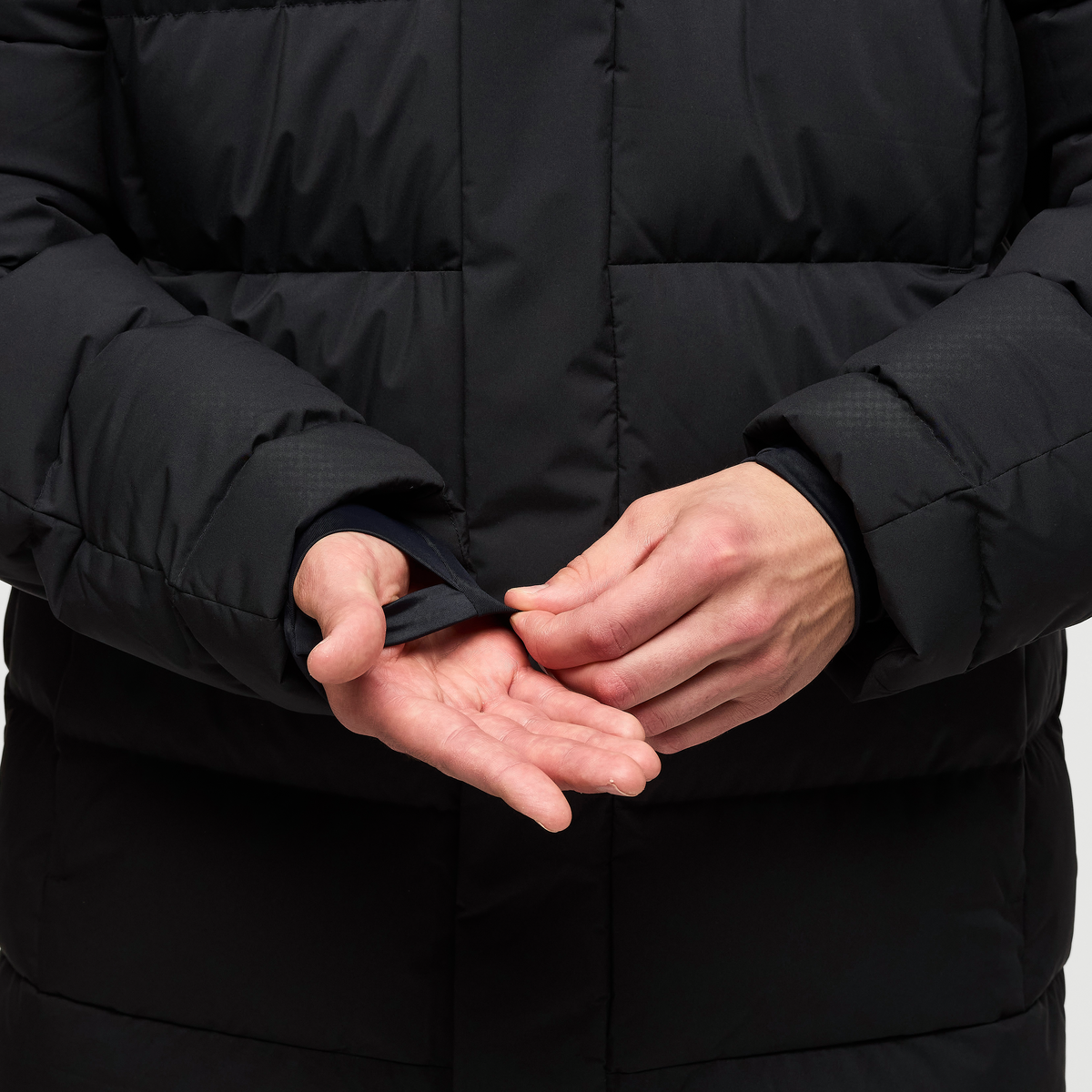 Alivio Down Parka - Men's, Cotopaxi Black, Model Kellan