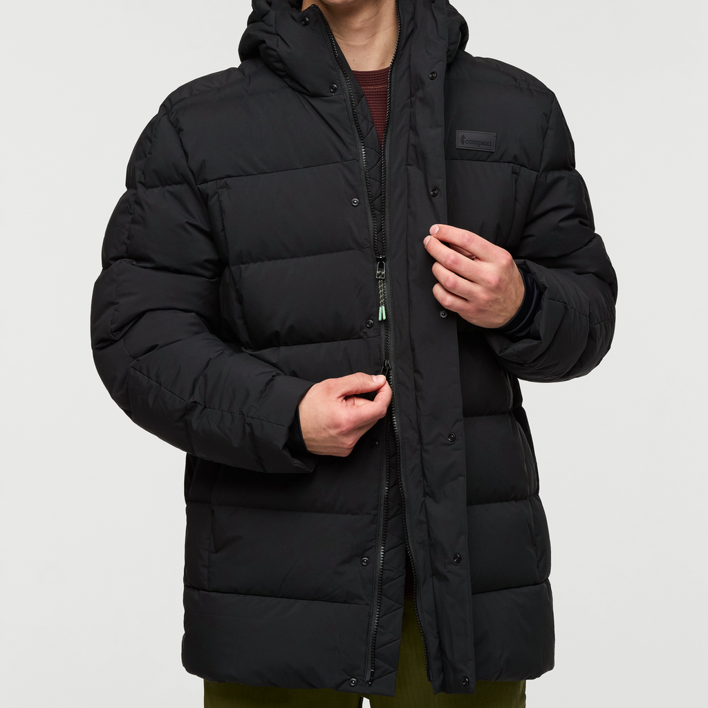 Alivio Down Parka - Men's, Cotopaxi Black, Model Kellan