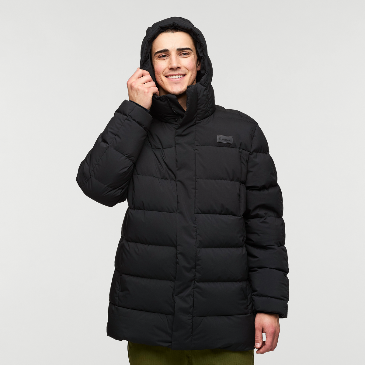 Alivio Down Parka - Men's, Cotopaxi Black, Model Kellan