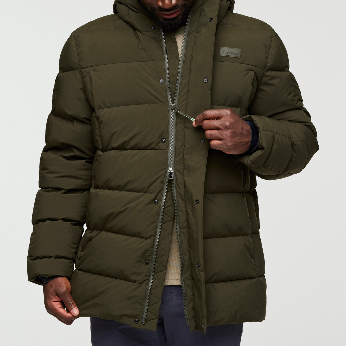 Alivio Down Parka - Men's, Woods, Model Kirk