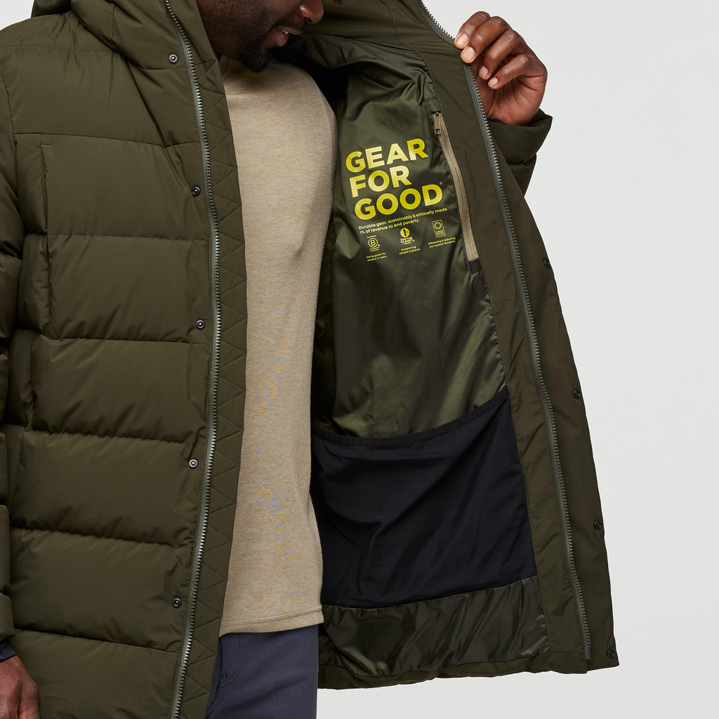 Alivio Down Parka - Men's, Woods, Model Kirk
