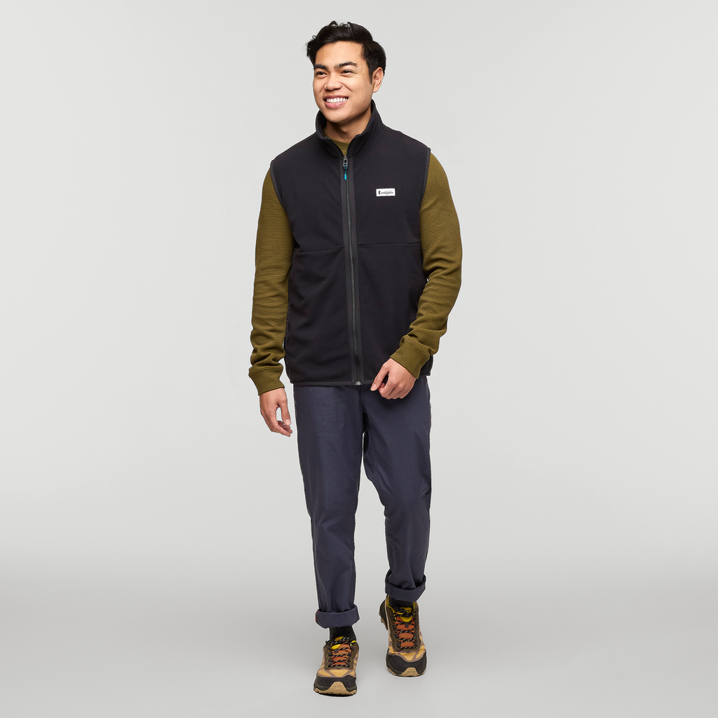 Amado Fleece Vest - Men's, Cotopaxi Black, Model Justin