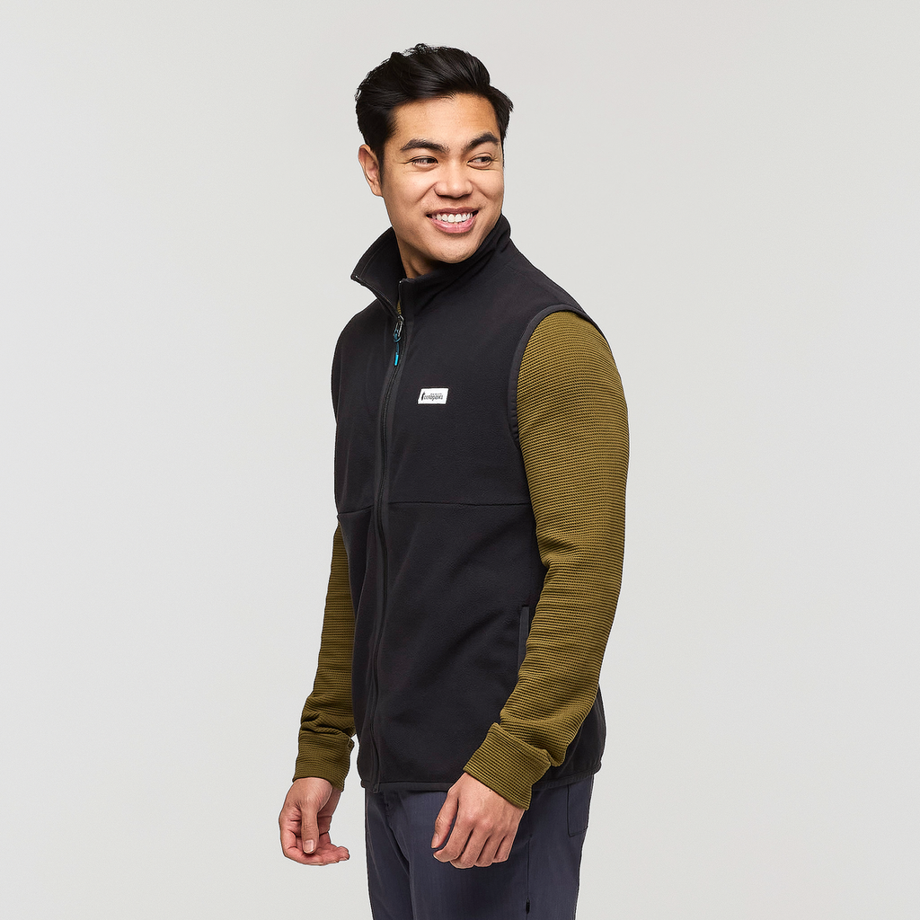 Amado Fleece Vest - Men's, Cotopaxi Black, Model Justin