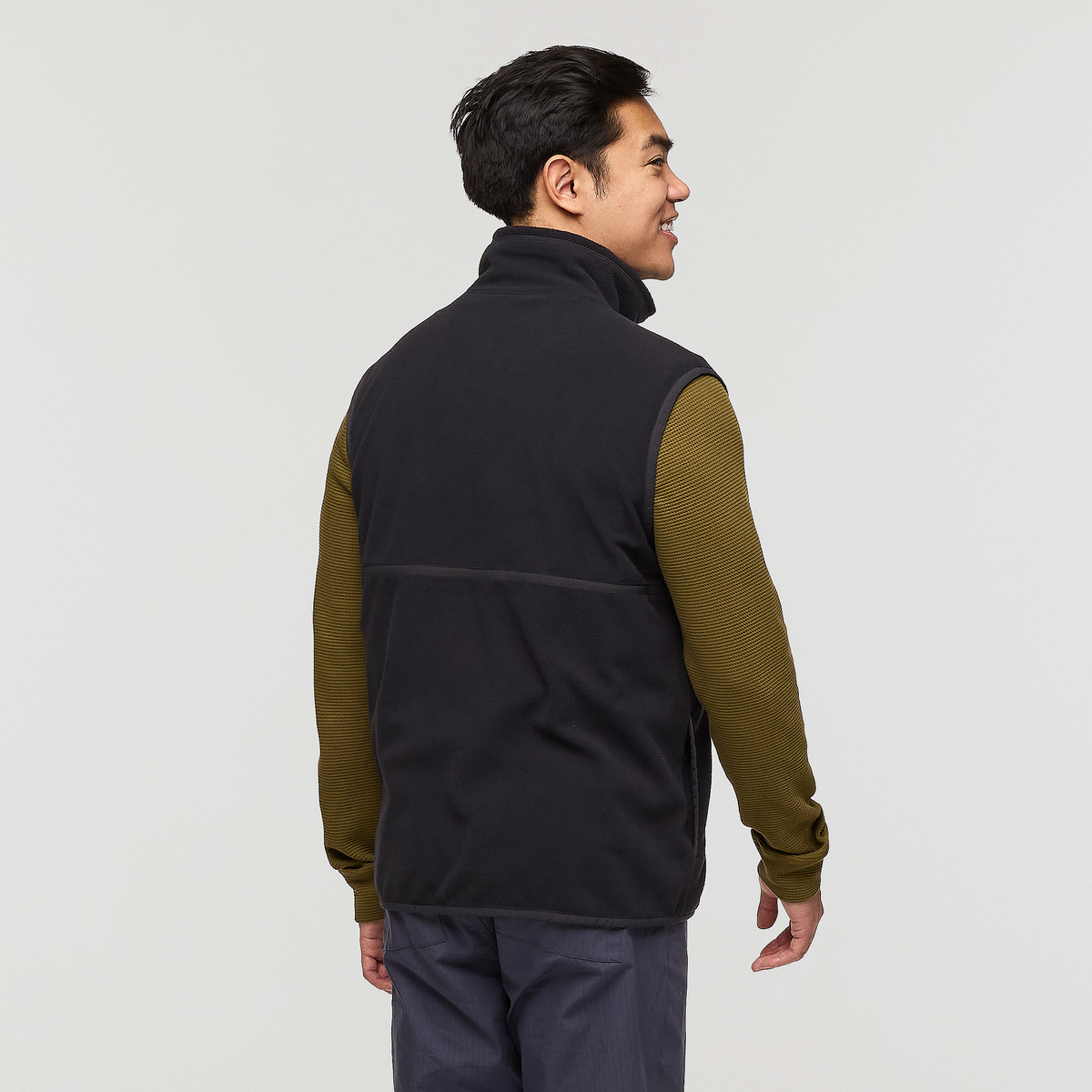 Amado Fleece Vest - Men's, Cotopaxi Black, Model Justin