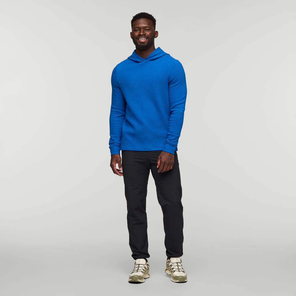 Atajo Long-Sleeve Waffle Hoodie - Men's, Atlantic, Model Kirk