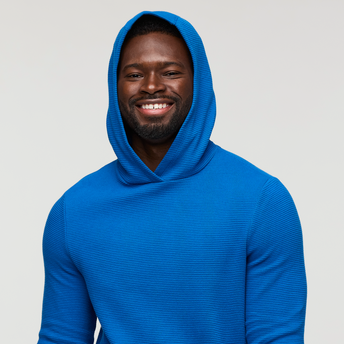 Atajo Long-Sleeve Waffle Hoodie - Men's, Atlantic, Model Kirk