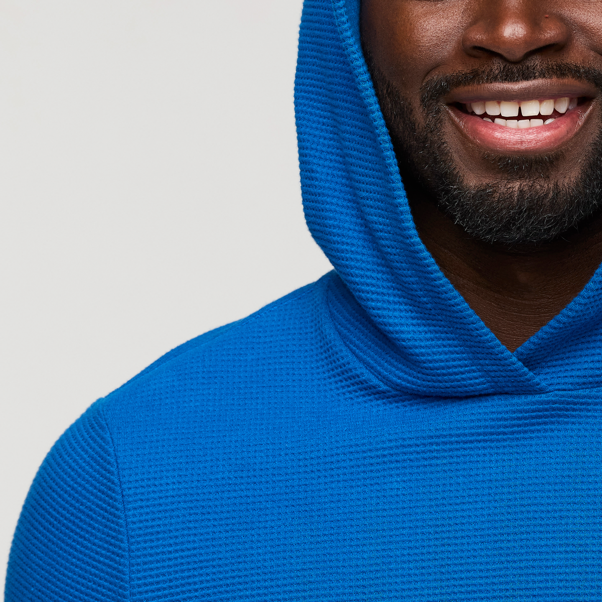 Atajo Long-Sleeve Waffle Hoodie - Men's, Atlantic, Model Kirk