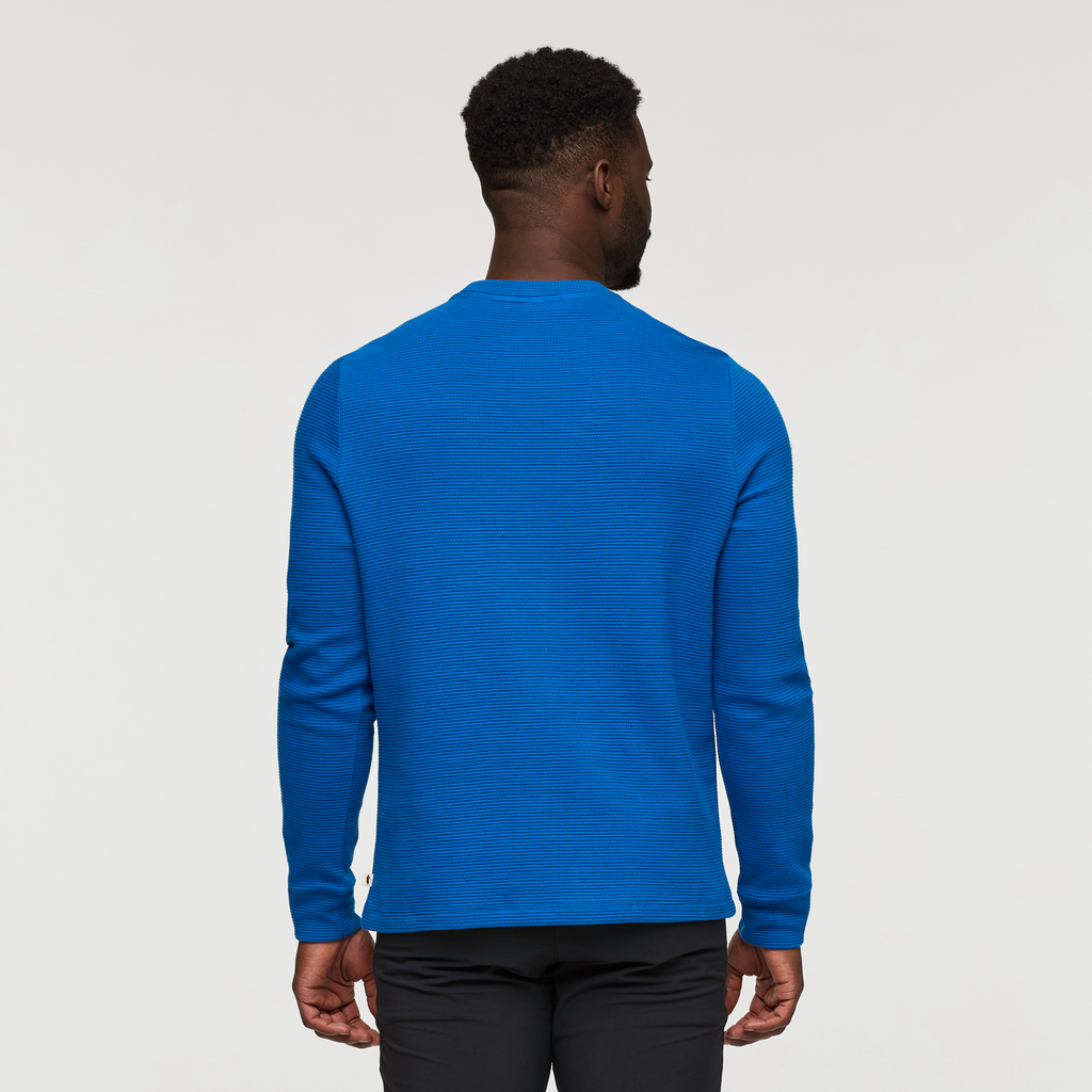 Atajo Long-Sleeve Waffle Shirt - Men's, Atlantic, Model Kirk
