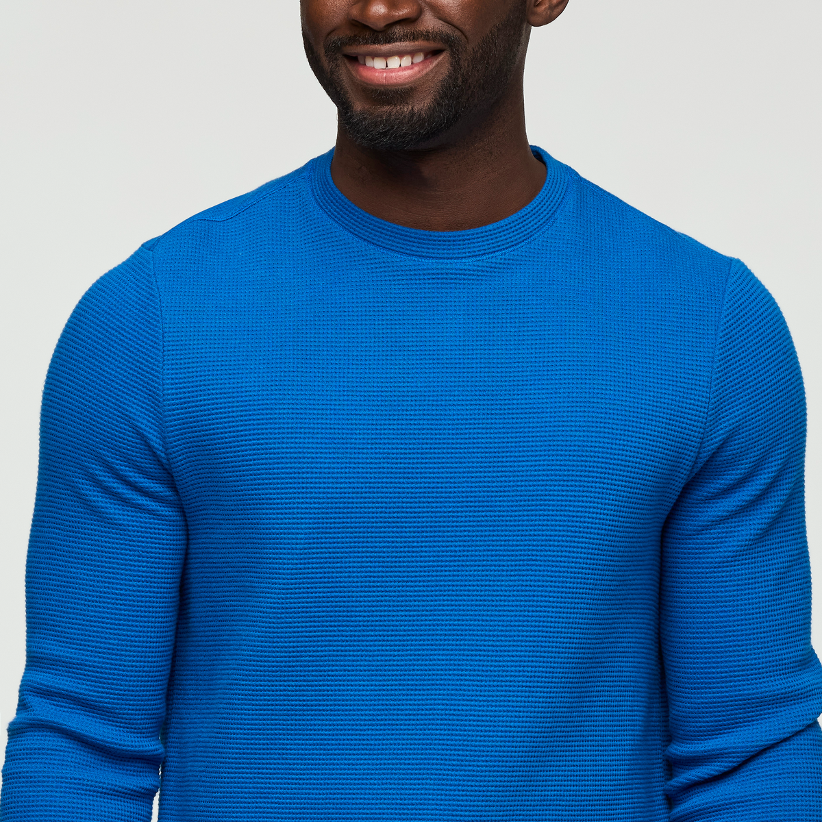 Atajo Long-Sleeve Waffle Shirt - Men's, Atlantic, Model Kirk