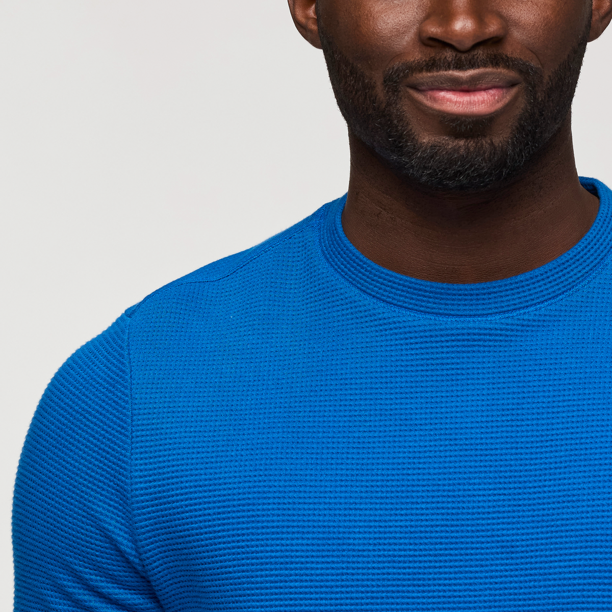 Atajo Long-Sleeve Waffle Shirt - Men's, Atlantic, Model Kirk