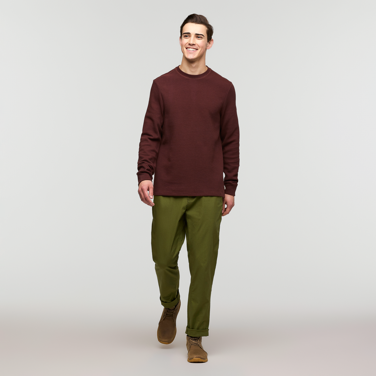 Atajo Long-Sleeve Waffle Shirt - Men's