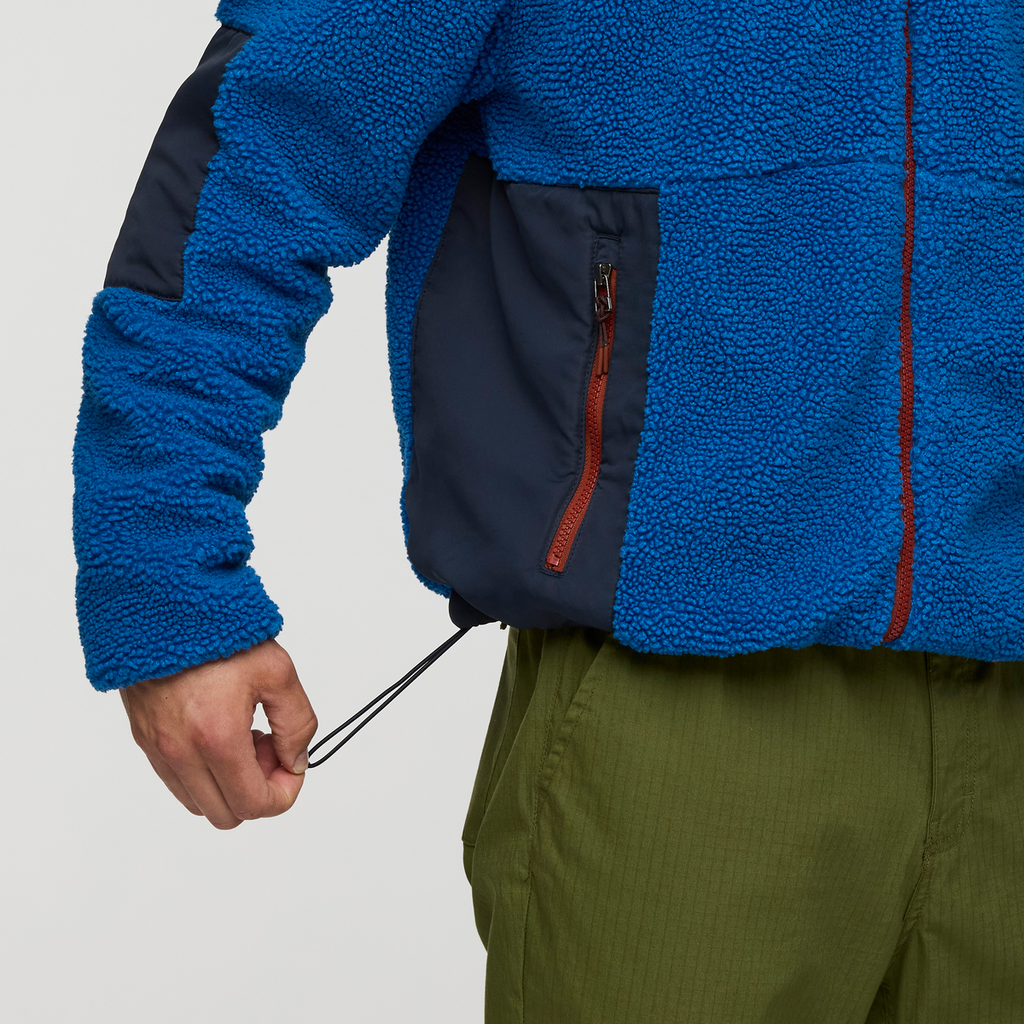 Bacano Fleece Jacket - Men's, Atlantic/Carbon, Model Kellan