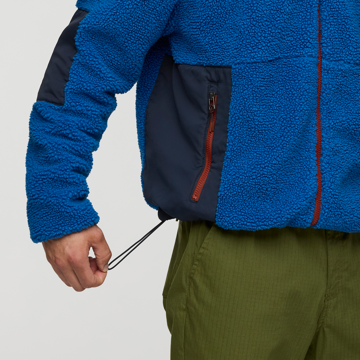 Bacano Fleece Jacket - Men's, Atlantic/Carbon, Model Kellan