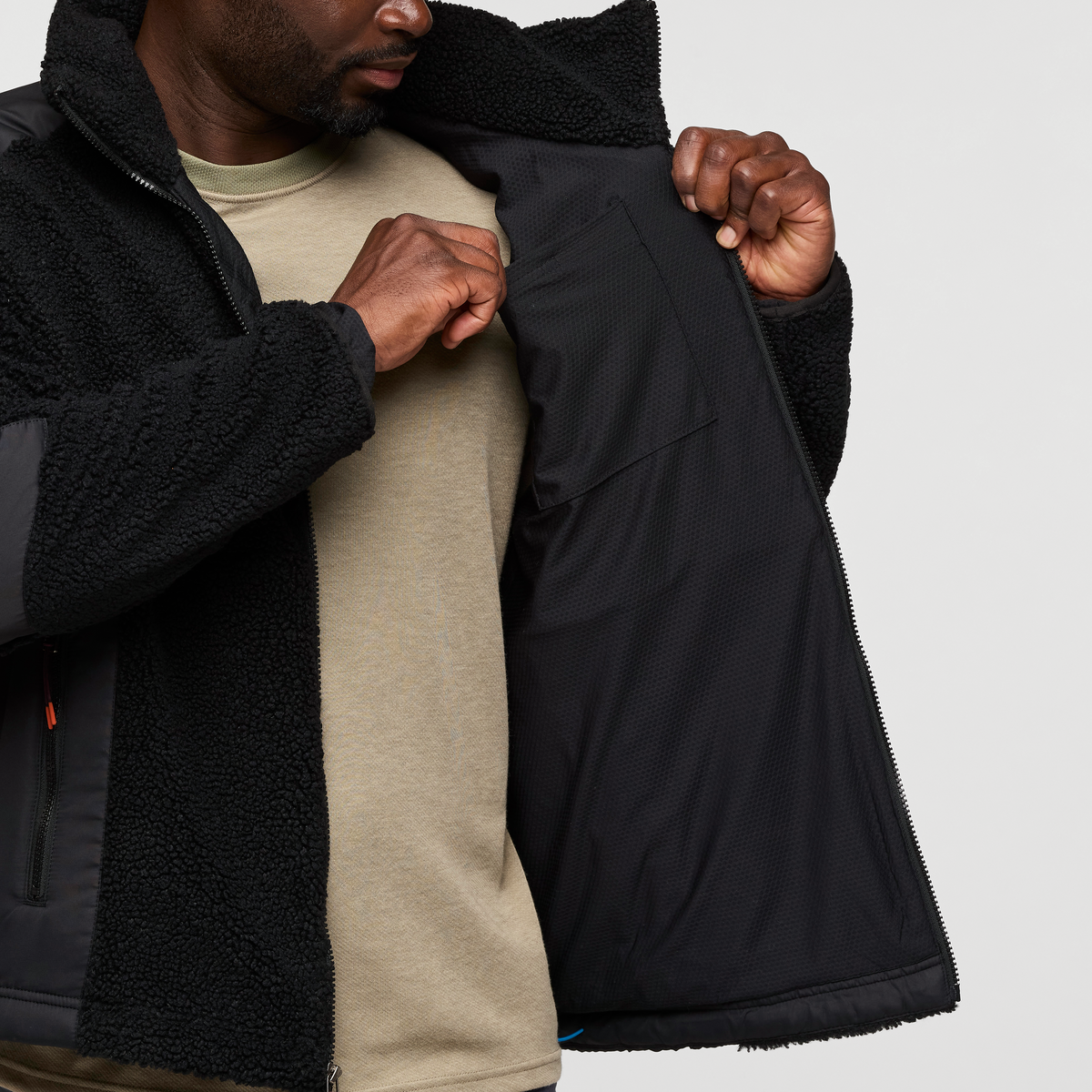 Bacano Fleece Jacket - Men's, Cotopaxi Black, Model Kirk