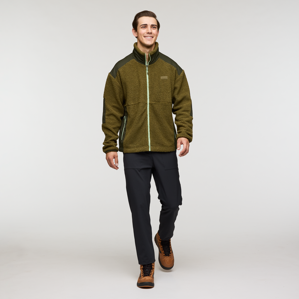 Bacano Fleece Jacket - Men's, Live Oak/Woods, Model Kellan