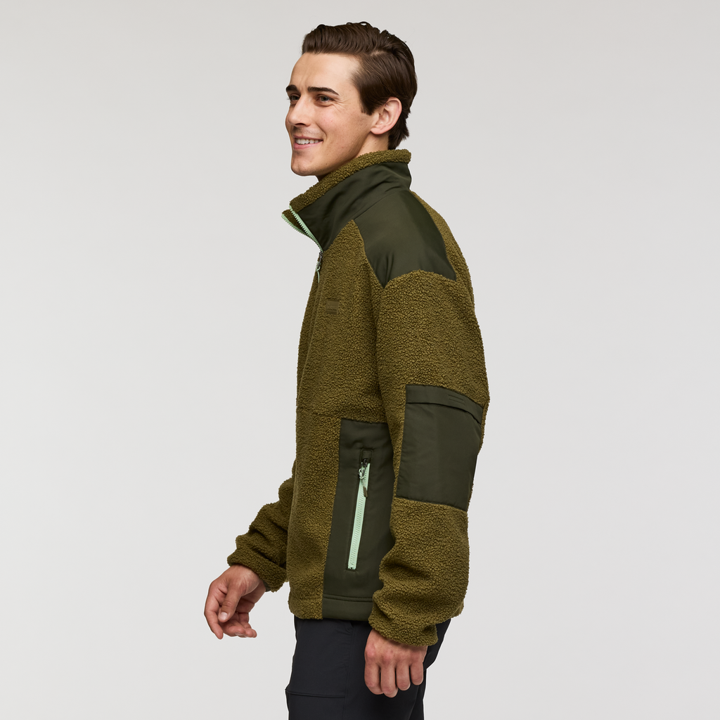 Bacano Fleece Jacket - Men's, Live Oak/Woods, Model Kellan