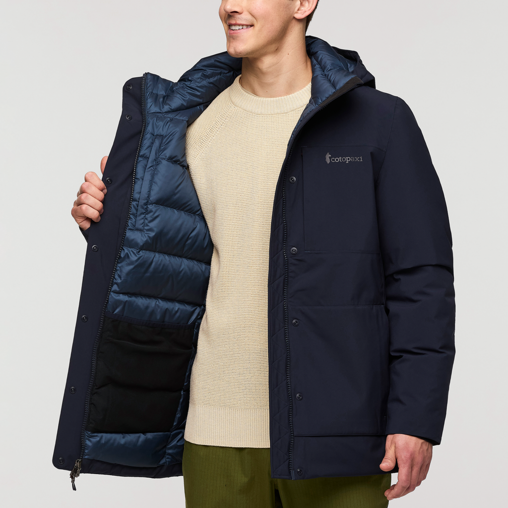 Calidez Down Parka - Men's, Carbon, Model Kellan