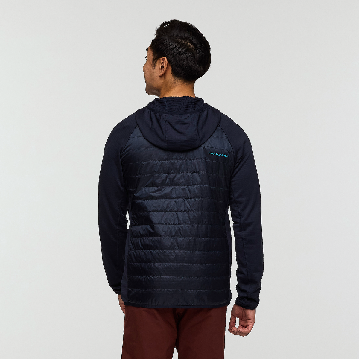 Capa Hybrid Insulated Hooded Jacket - Men's, Carbon, Model Justin