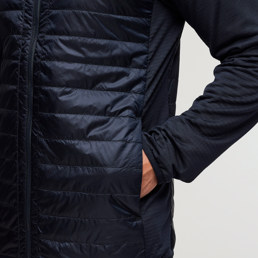 Capa Hybrid Insulated Hooded Jacket - Men's, Carbon, Model Justin
