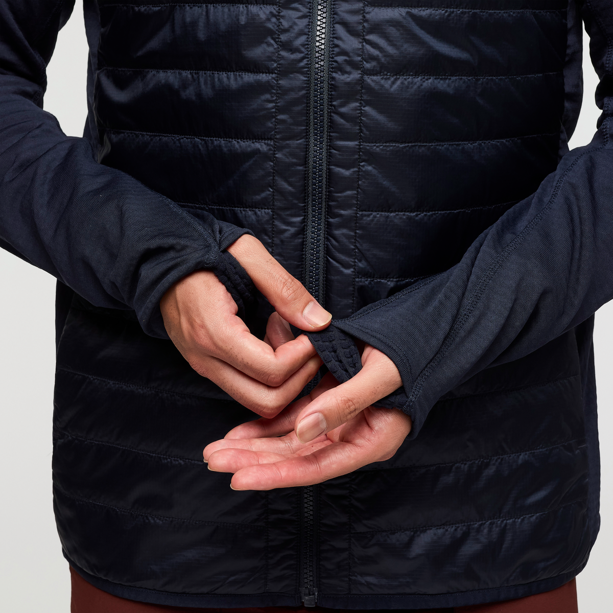 Capa Hybrid Insulated Hooded Jacket - Men's, Carbon, Model Justin