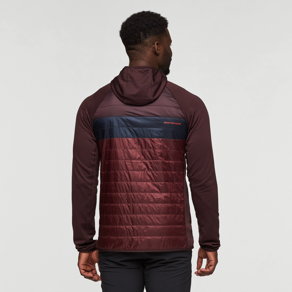 Capa Hybrid Insulated Hooded Jacket - Men's, Coffee/Chestnut, Model Kirk