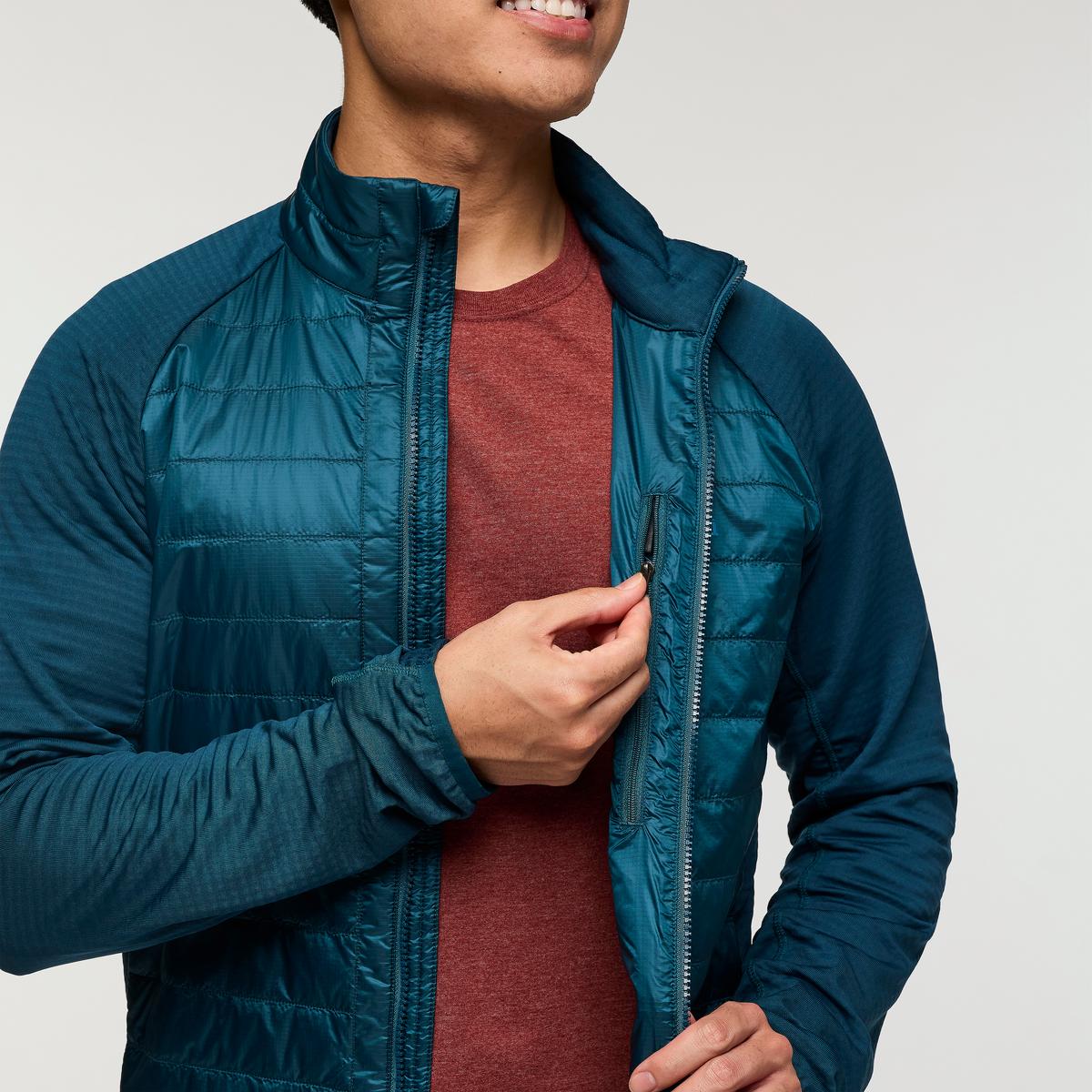 Capa Hybrid Insulated Jacket - Men's, Abyss, Model Justin