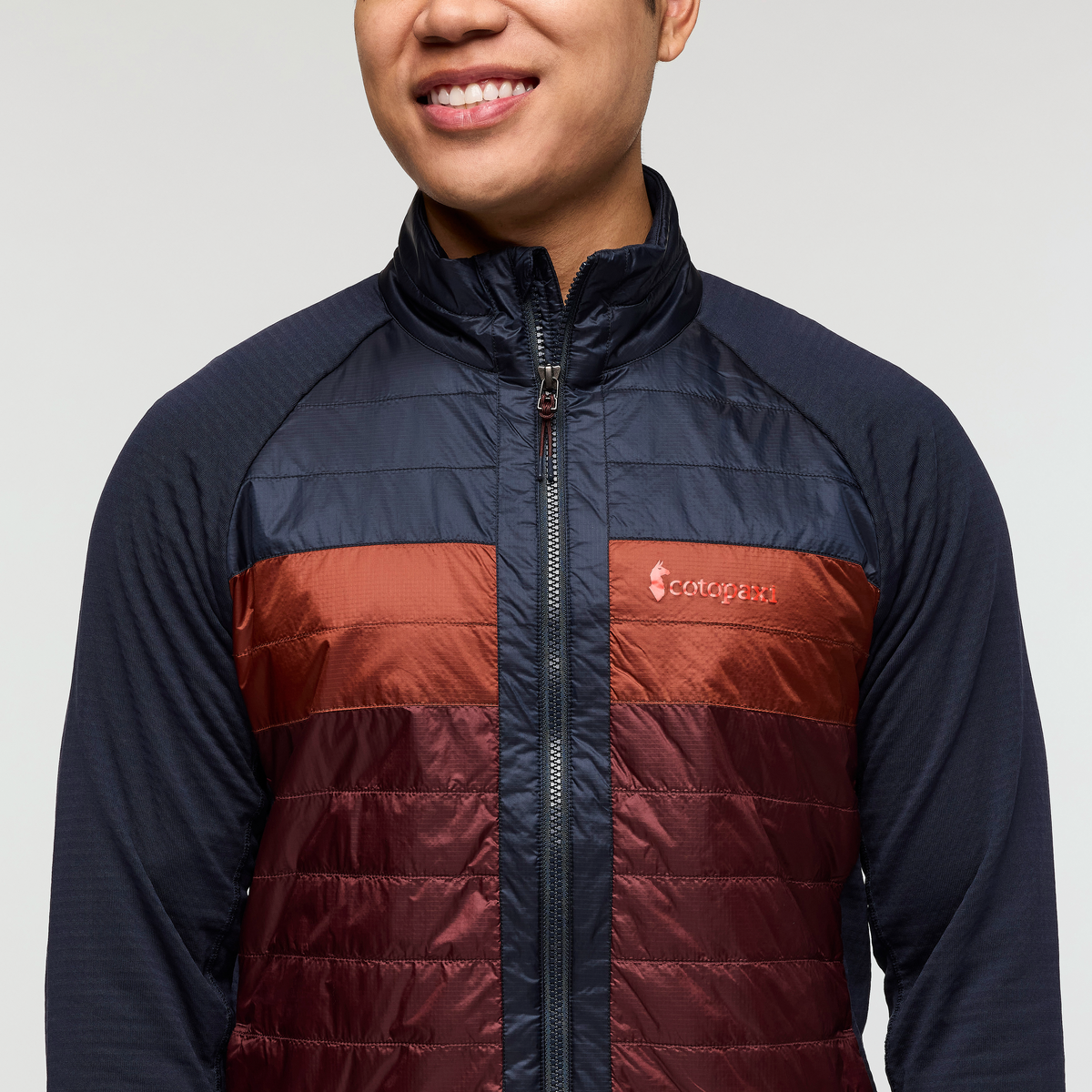 Capa Hybrid Insulated Jacket - Men's, Carbon/Chestnut, Model Justin