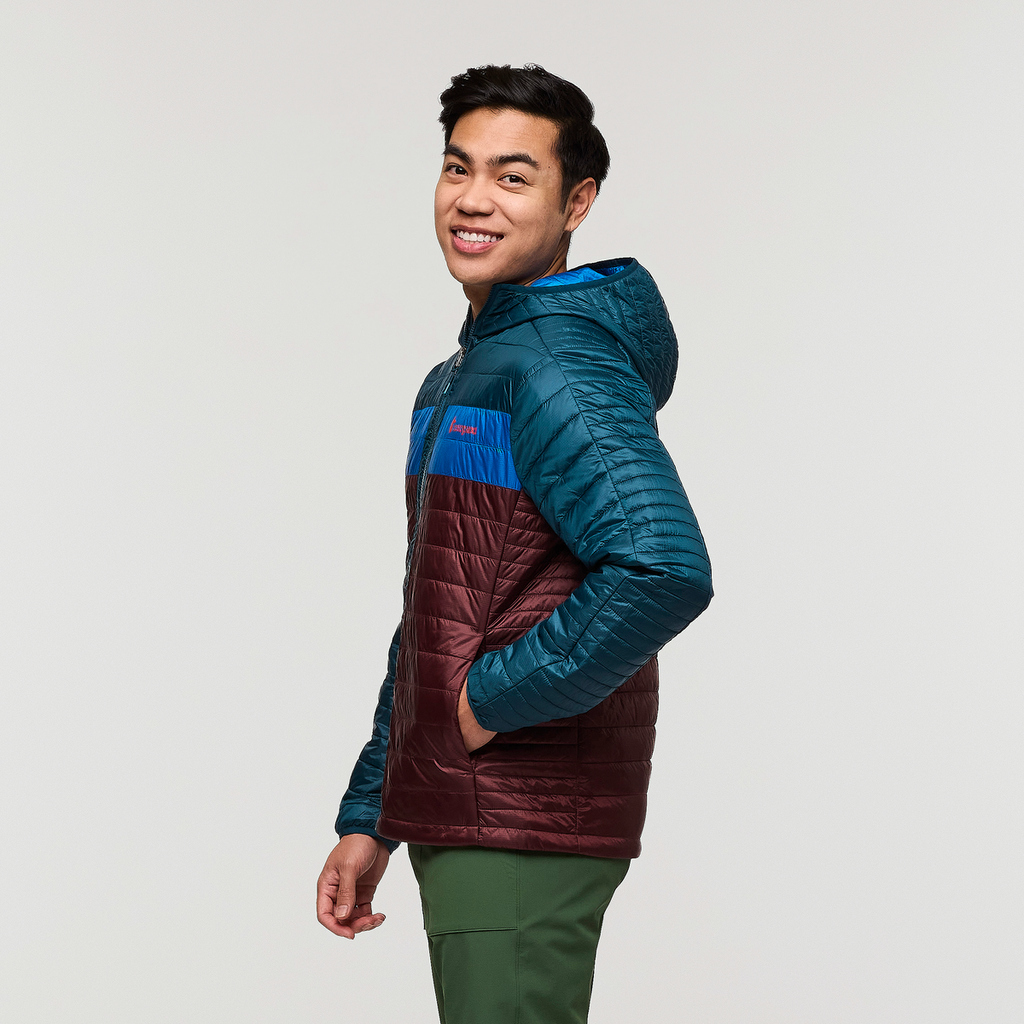 Capa Insulated Hooded Jacket - Men's, Abyss/Chestnut, Model Justin