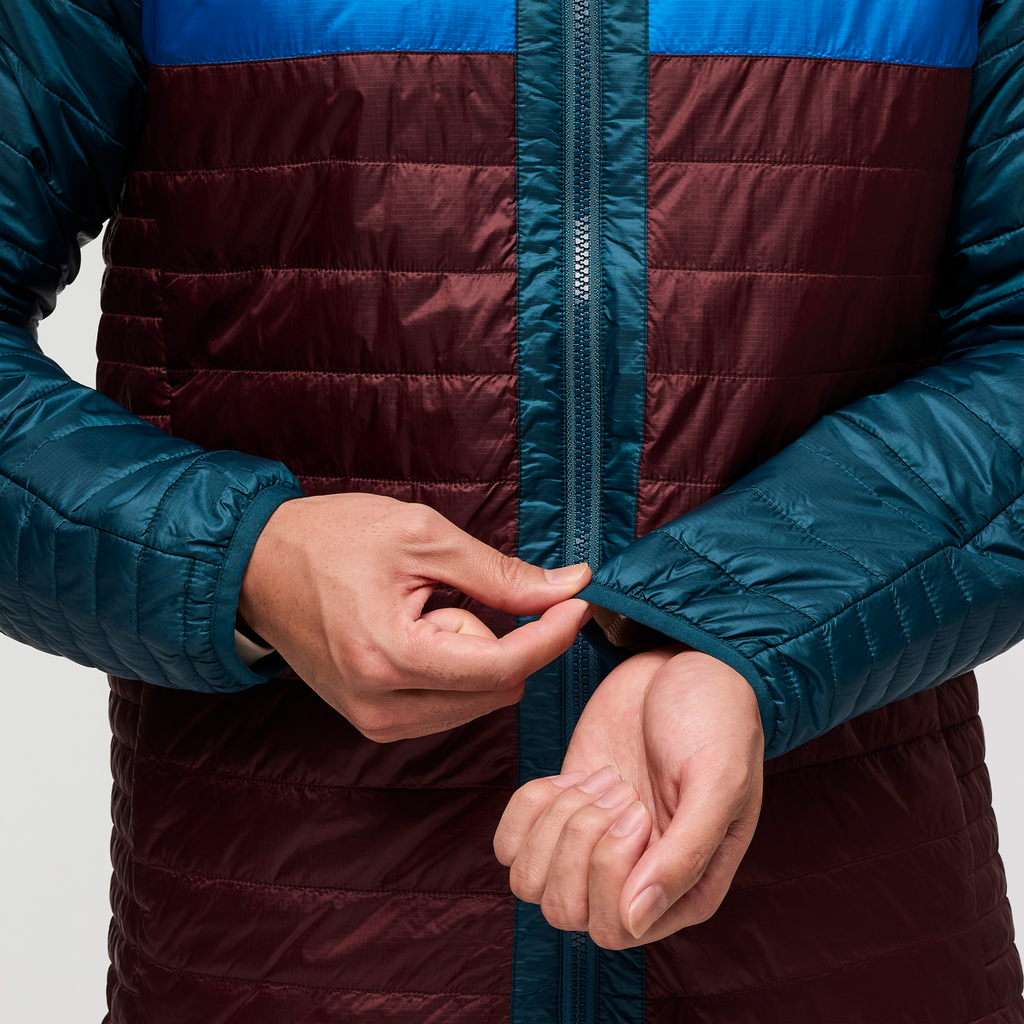 Capa Insulated Hooded Jacket - Men's, Abyss/Chestnut, Model Justin