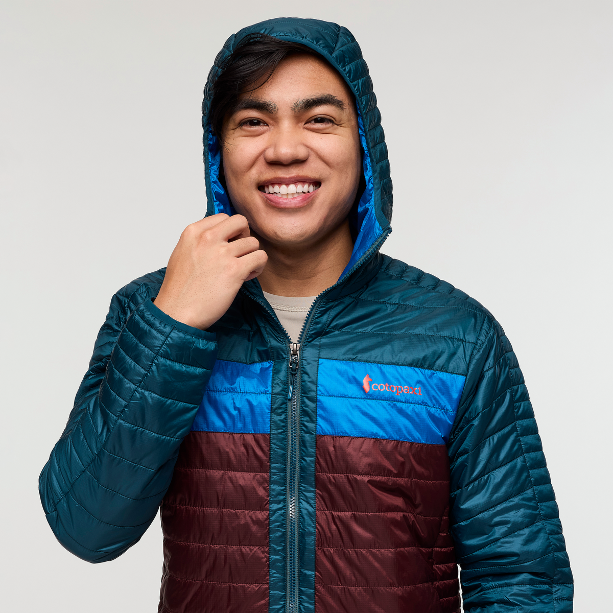Capa Insulated Hooded Jacket - Men's, Abyss/Chestnut, Model Justin