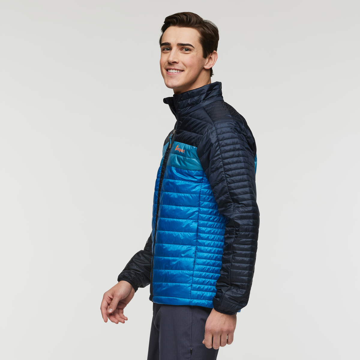 Capa Insulated Jacket - Men's, Carbon/Atlantic, Model Kellan