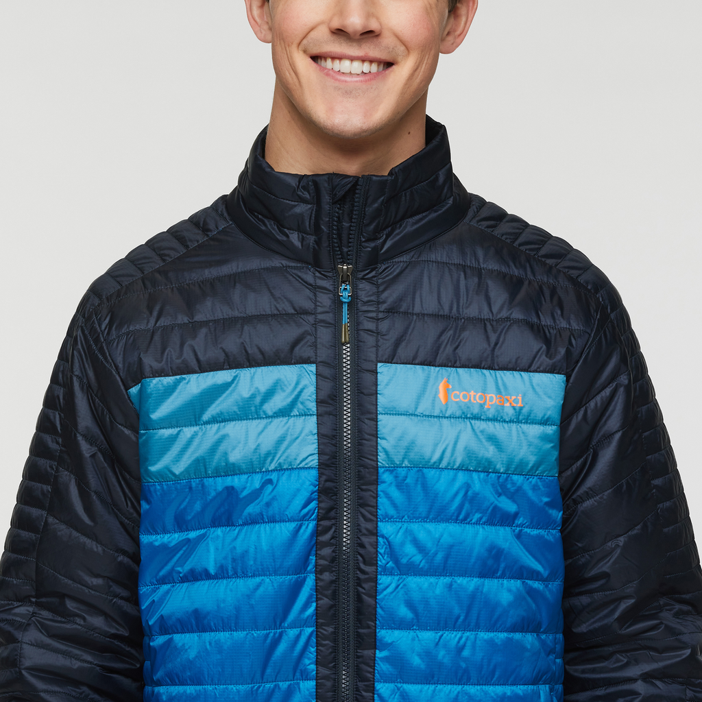 Capa Insulated Jacket - Men's, Carbon/Atlantic, Model Kellan