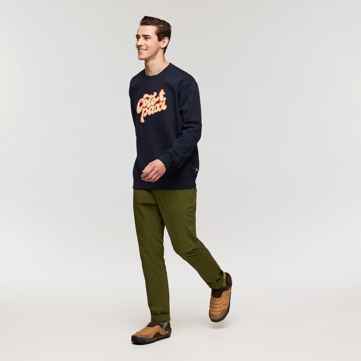 Coto-Patch Crew Sweatshirt - Men's, Carbon, Model Kellan