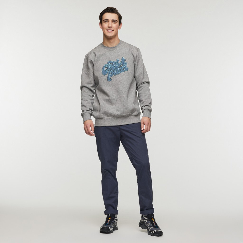 Coto-Patch Crew Sweatshirt - Men's, Heather Grey, Model Kellan