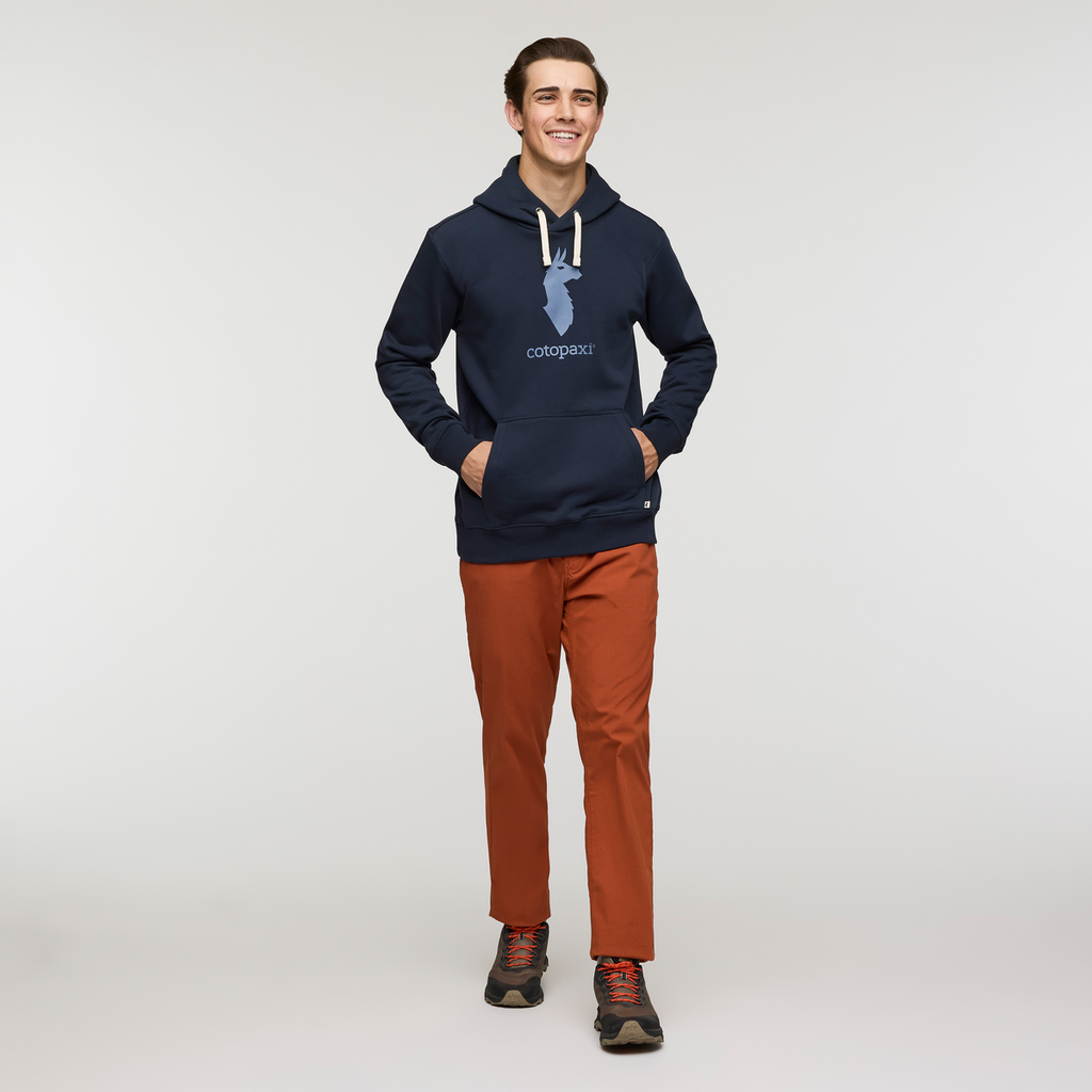 Cotopaxi Llama Pullover Hoodie - Men's, Carbon, Model Kellan