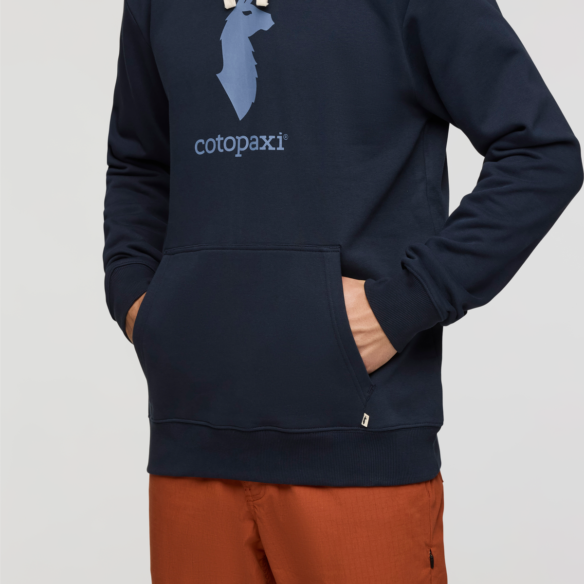 Cotopaxi Llama Pullover Hoodie - Men's, Carbon, Model Kellan