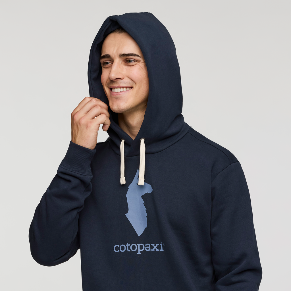 Cotopaxi Llama Pullover Hoodie - Men's, Carbon, Model Kellan